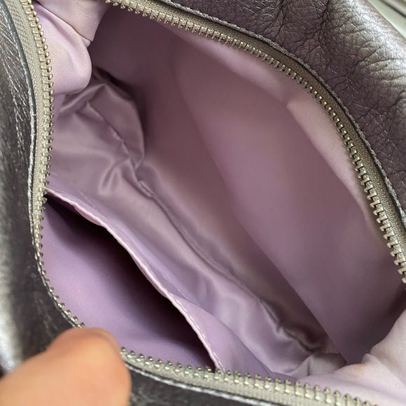 Coach 47772 Audrey metallic gunmetal mini satchel - Picture 5 of 5